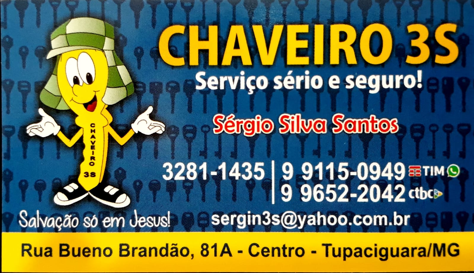 Chaveiro 3S - Chaveiro em Tupaciguara